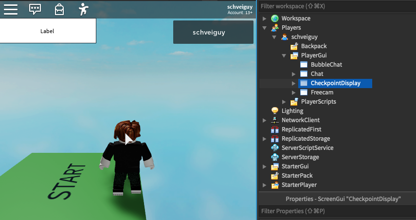 Roblox Homework 2 Gui And Checkpoint Numbering